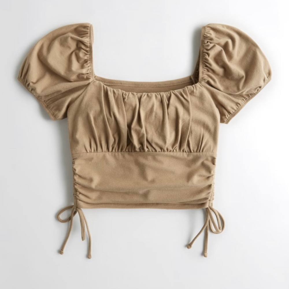 Hollister brown, crop top